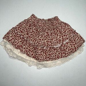 Floral Ruffled girls skirt